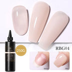 BORN PRETTY 250g Milky White Jelly Nude Gel Nail Polish Refilled Package Translucent Clear Color Semi Permanent Soak Off UV Gel Lootquake LLC
