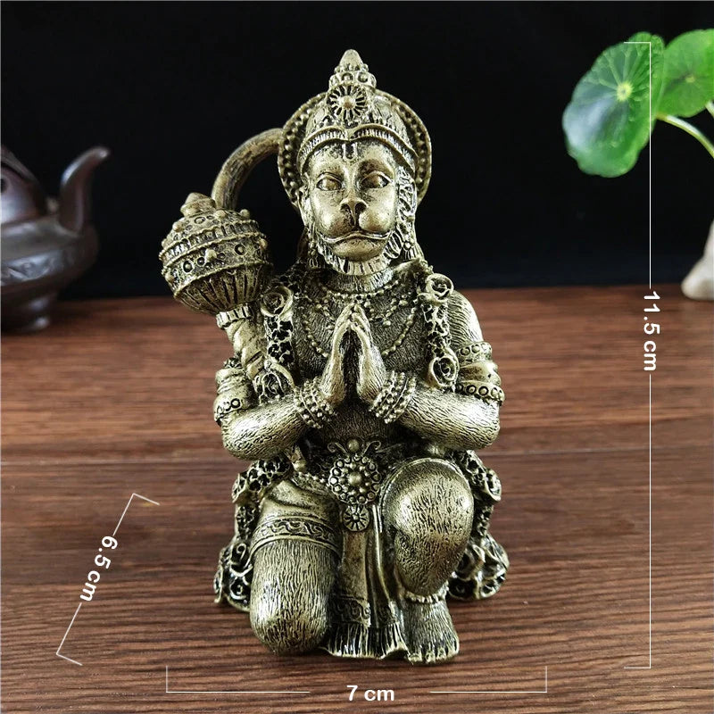 Stone Color Hanuman Statue Sculpture Big Resin Hindu Monkey God Buddha Statues Figurine Zen Home Garden Decoration Lucky Gifts