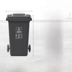 Large Capaci Outdoor Kitchen Waste Bin 240L with Wheels for ering Commercial Use Big Size Tra Can Recycling Bin