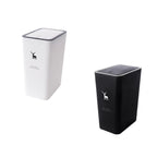 Garbage Can with Lid Household Rubbish Bin for Living Room Craft Room Toilet