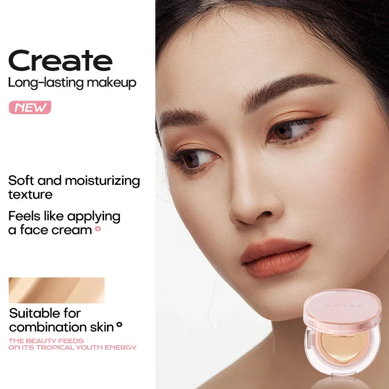 Mistine Foundtion Air Cushion with Natural Dewy Finish Makeup Moisturize Nourish Powdered Cream for Combination Skin 13g 1pc Lootquake LLC