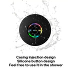 Waterproof Bluetooth Speaker with LED Lights Portable Wireless Shower Speaker with Suction Cup for Bathroom Outdoor Travel Lootquake LLC