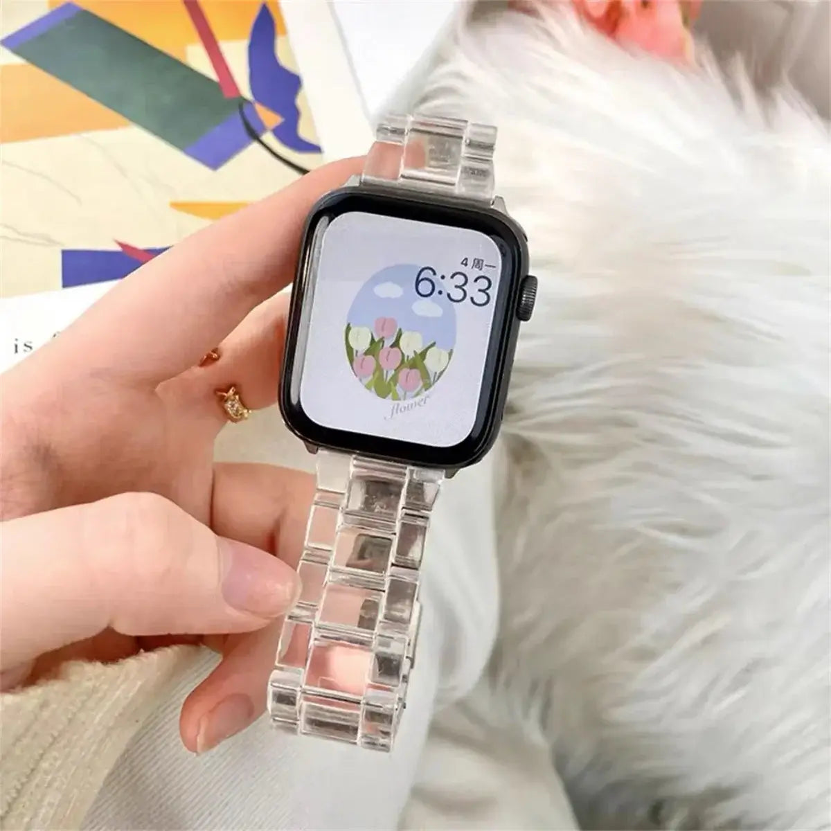 Apple Watch Resin Strap - Stylish, Durable Design - SJB-DIAMOND ELITES