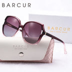 BARCUR Women’s Gradient Butterfly Frame Polarized Fashionable Sunglasses – Trendy Elegant Large PC Elliptical Design with UV400 Protection for Summer Travel Beach Shopping & Summer Style – White Gift Box Included Stevvex