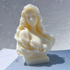 Beautiful Lady Statue Candle Mold Goddess Female Bust Silicone Molds Greek Art Woman Sculpture Soy Wax Tool Lootquake LLC