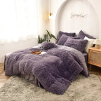 Mink four-piece set, plush crystal duvet set of four
