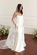 Maternity Mermaid Wedding Dress | Silk Satin Gown -femstylo