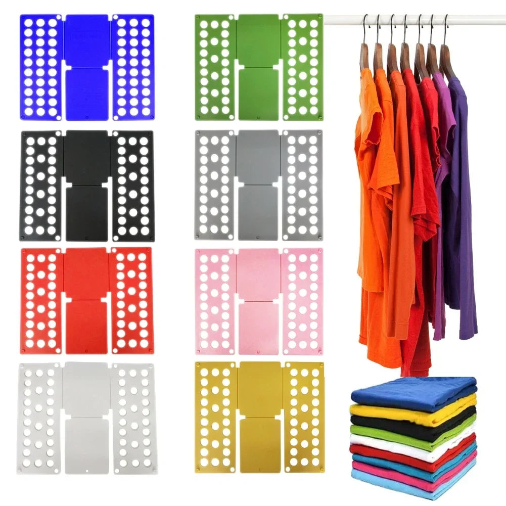 Plastic Clothes Folding Board Easy and Fast Kids Laundry Folder Shirt Folding Board Home Storage Tool for Kid Children Adults Lootquake LLC