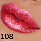19 colors glitter lipstick hydrating red pink sparkling shine lip color highly pigmented lip tints metallic finish lip makeup Lootquake LLC