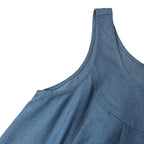 Summer Muslim Long Dress Abaya ZANZEA Women Vintage Sleeveless Denim Blue Maxi Vestidos Dubai Robe Casual Loose Ramadan Sundress