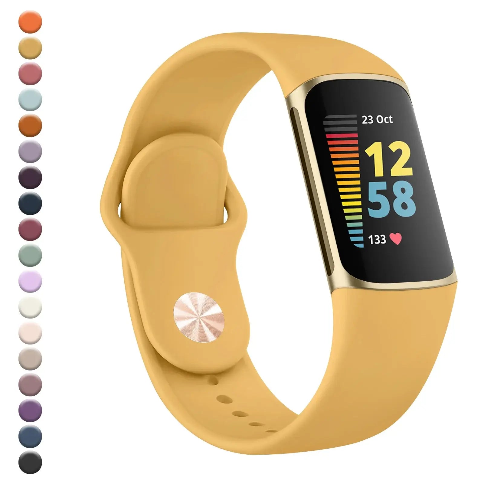 Fitbit Charge 5 6 Silicone Band - Soft Comfortable Design - SJB-DIAMOND ELITES