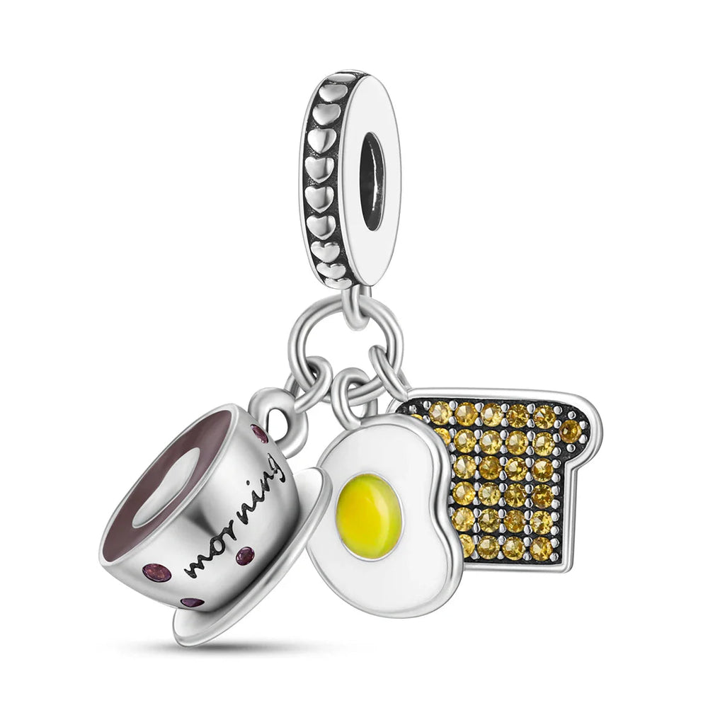 Coffee Cup Charms 925 Silver Beads For Woman Fit Original Bracelet Making Fashion Jewelry Lootquake LLC