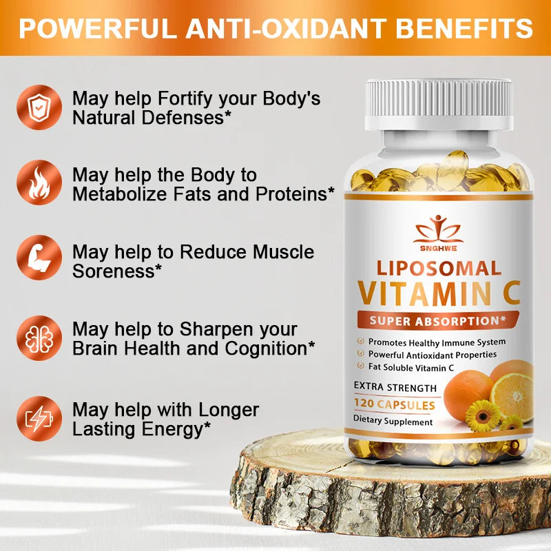 Organic Vitamin C Capsules 1000mg and Zinc 20mg Capsules Support Immune Health, anti-oxidation Beauty Health Lootquake LLC
