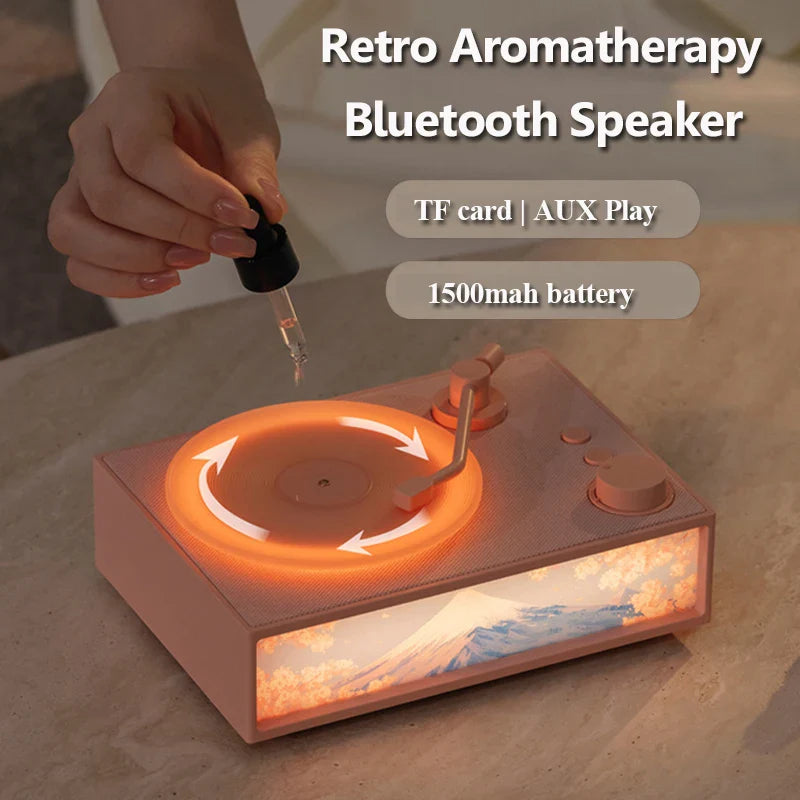Wireless Vintage Bluetooth Speaker Portable Aromatherapy Atmosphere Light Painting Surround Sound MP3 Music Player Long Enduranc Lootquake LLC