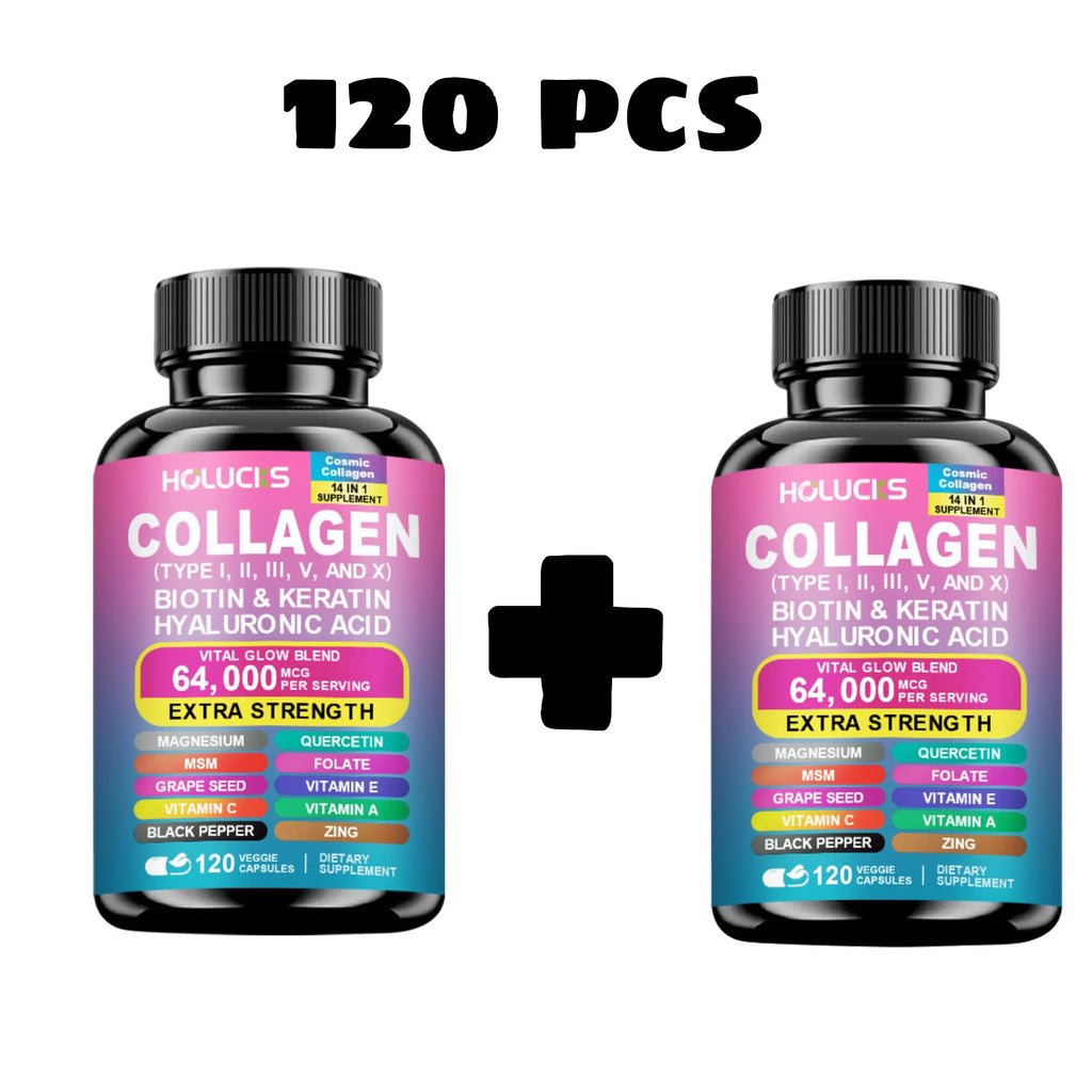 Collagen Capsules Biotin Keratin Booster Anti Aging Whitening Skin Nail，Flexible Hair and Strong Nails Nutritional Supplement Lootquake LLC