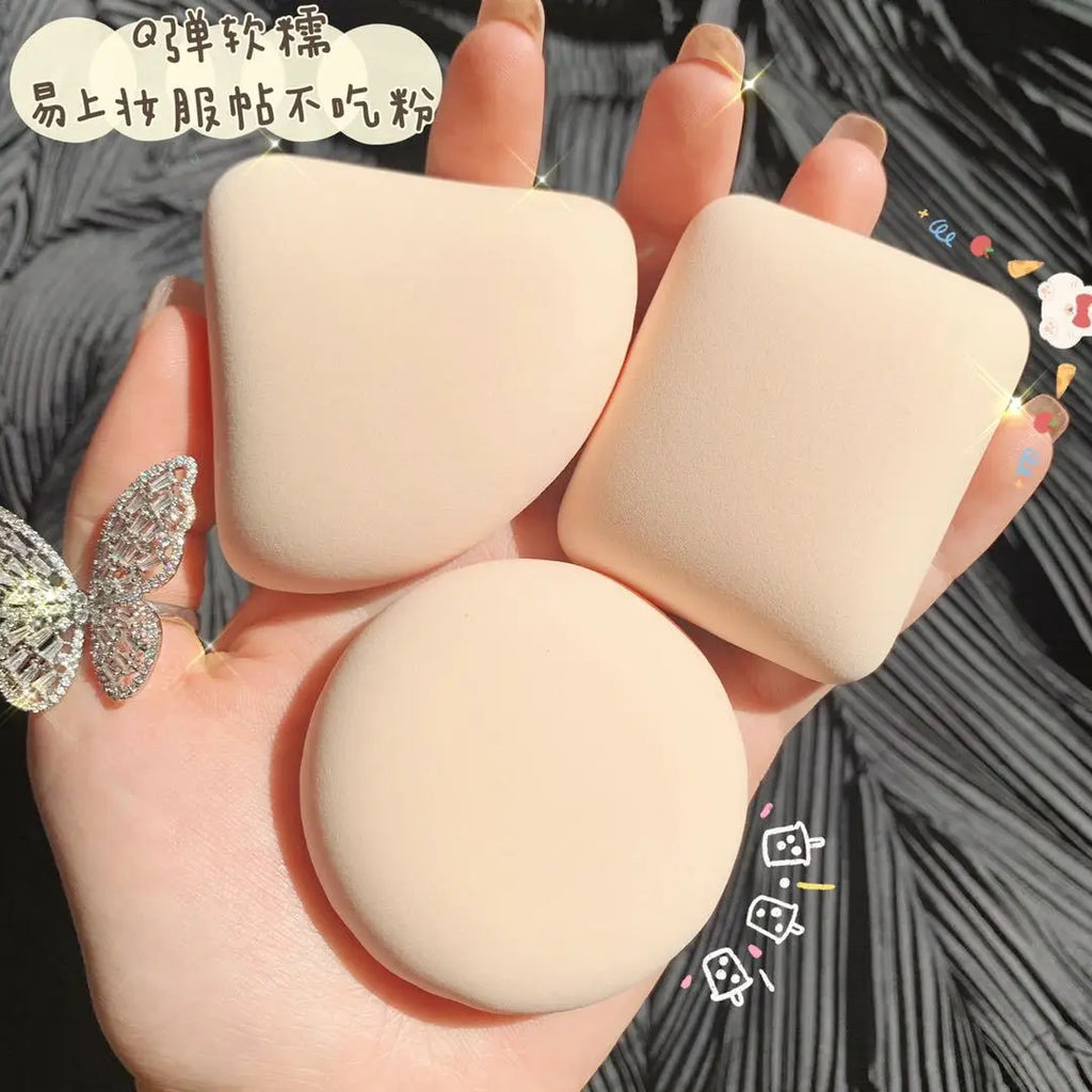 Dry Wet Usable Makeup Cosmetic Puff Sponge Cushion Puff for Foundation Powder Soft and Cute Lootquake LLC