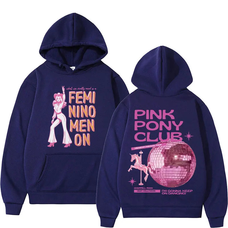 Chappell Roan Midwest Princess Tour Women Hoodie Print Pullover Hooded Rapper Hip Hop Singer Fleece Men Sweatshirt Gift for Fans