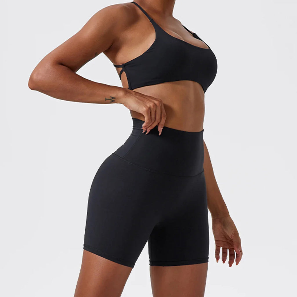 Ultra Comfort High-Waist Yoga Shorts THRIXINE
