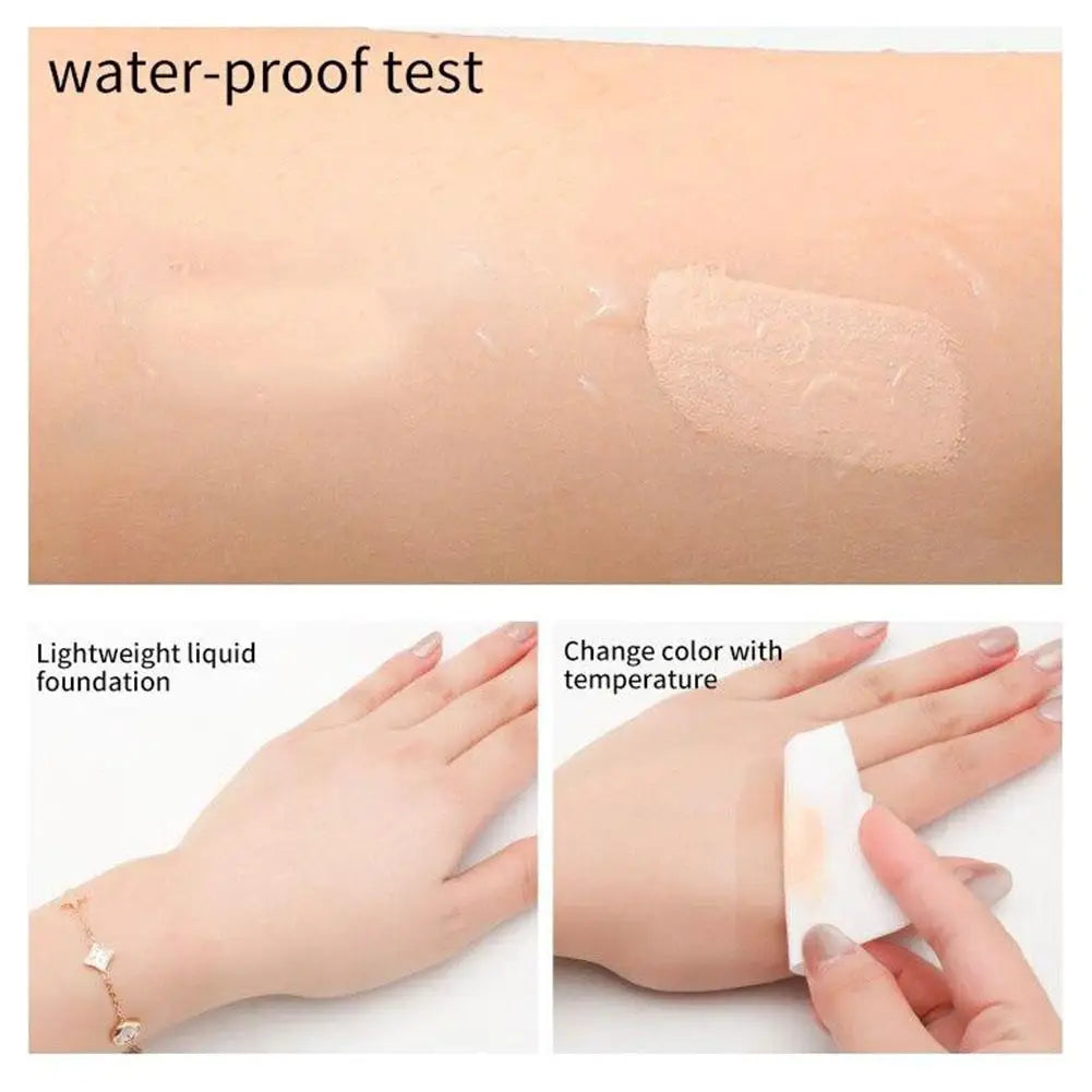 Colour Changing Liquid Foundation Hides Wrinkles & Lines, SPF15 BB Cream Makeup Base Concealer Moisturizing Primer All Skin Tone Lootquake LLC