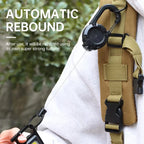 Outdoor Retractable Key Chain Mountaineering Buckle Key Chain Anti-loss Anti-theft High Rebound Easy To Pull