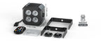 Yiflamefly 4Pcs 30W Par Lights 4x8W LED RGBWYP+CYAN DJ Light Remote & DMX Controlled Stage Light For Wedding Party Club Disco