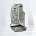 Apple Watch Silicone Strap - Stylish, Engraved Design - SJB-DIAMOND ELITES