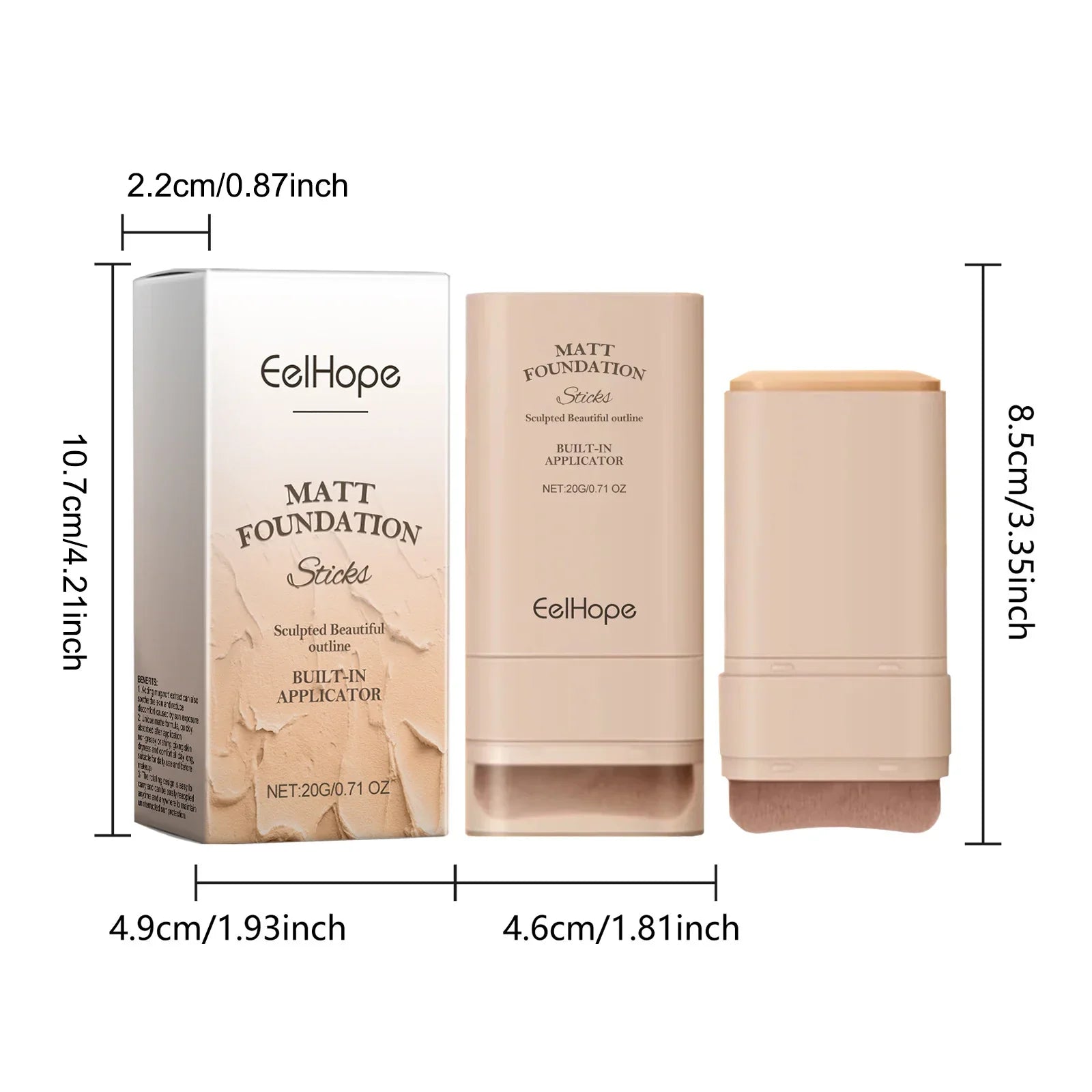 Eelhope Concealer Foundation Cream Long-Lasting Makeup Full Coverage Lightweight Waterproof Foundation Face Concealer Cosmetics Lootquake LLC