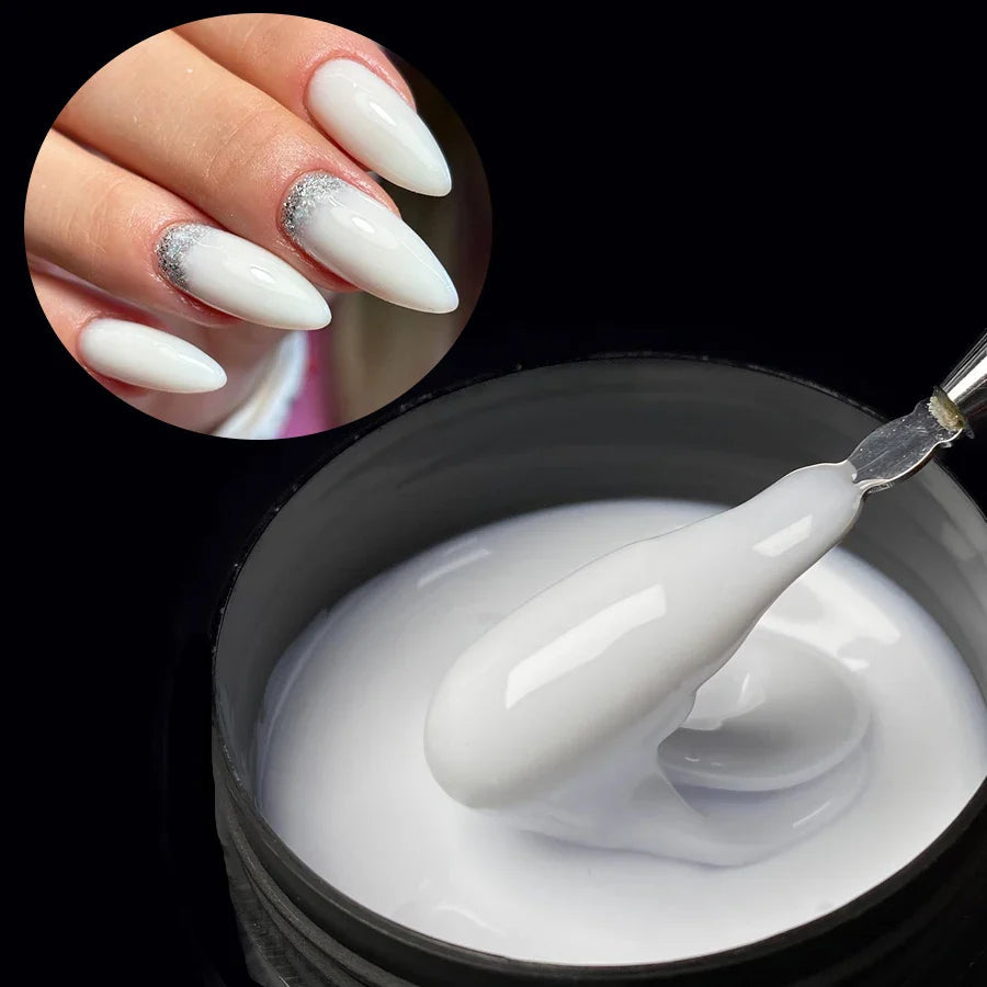 Jillnails 100g Glitter Shimmer Milky Hard Gel Builder Nail for Nails ExtensionsRoyal Blue Pink  UV LED Camouflage  Selfleveling Lootquake LLC