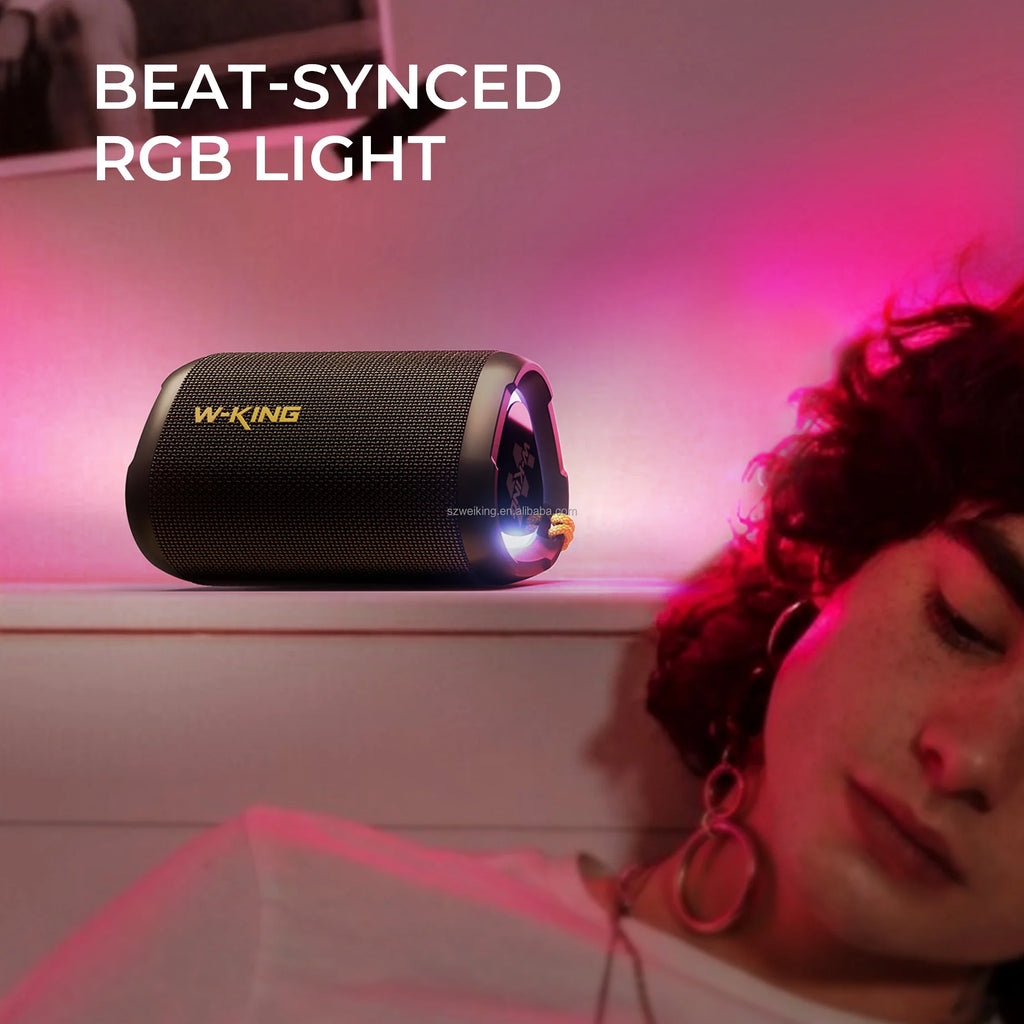 Bluetooth Speaker with LED Display Heavy Bass and 15W Power Waterproof IPX7 for Outdoor Parties Lootquake LLC