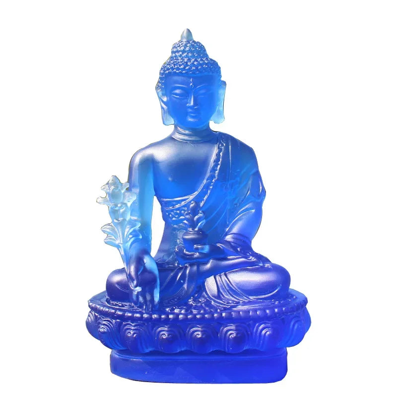 1pc, Resin Craft Home Decoration Buddha Statue Buddhism Sculpture Thailand Buddha Sculpture Zen Decor Ornaments Car Decoration Lootquake LLC