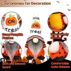 New Halloween Decorations Halloween Gnomes - Handmade Gnomes Plush Decor With Bat Pumpkin, Home Dinning Table Gnome Ornament