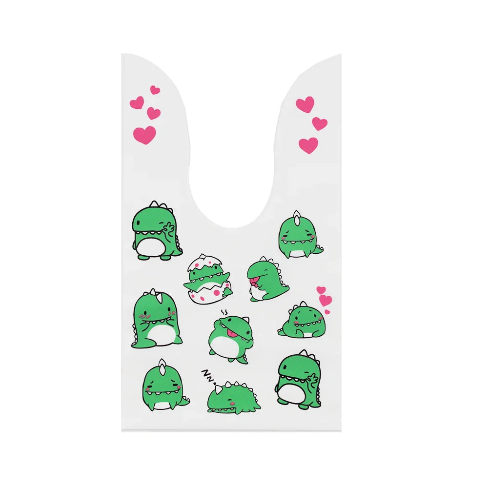 50Pcs Easter Rabbit Ear Bags Cookie Candy Gift Plastic Bags Pouch Baking Packaging for Biscuits Easter Decoration 2024 Birthday Lootquake LLC