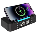 Portable Bluetooth Speaker with Wireless Charging Atmosphere Light Clock Alarm Function Double Speaker USB Charging Lootquake LLC