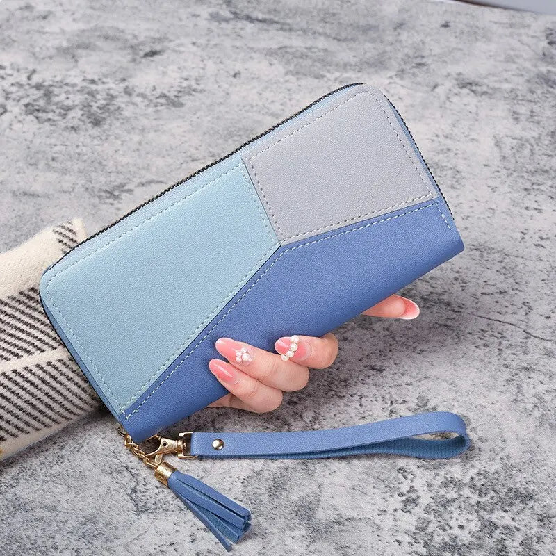 Fashion Zipper Wallets Womens Long Purses Handbags Coin Purse Cards Holder PU Leather Billfold Wallet Lootquake LLC