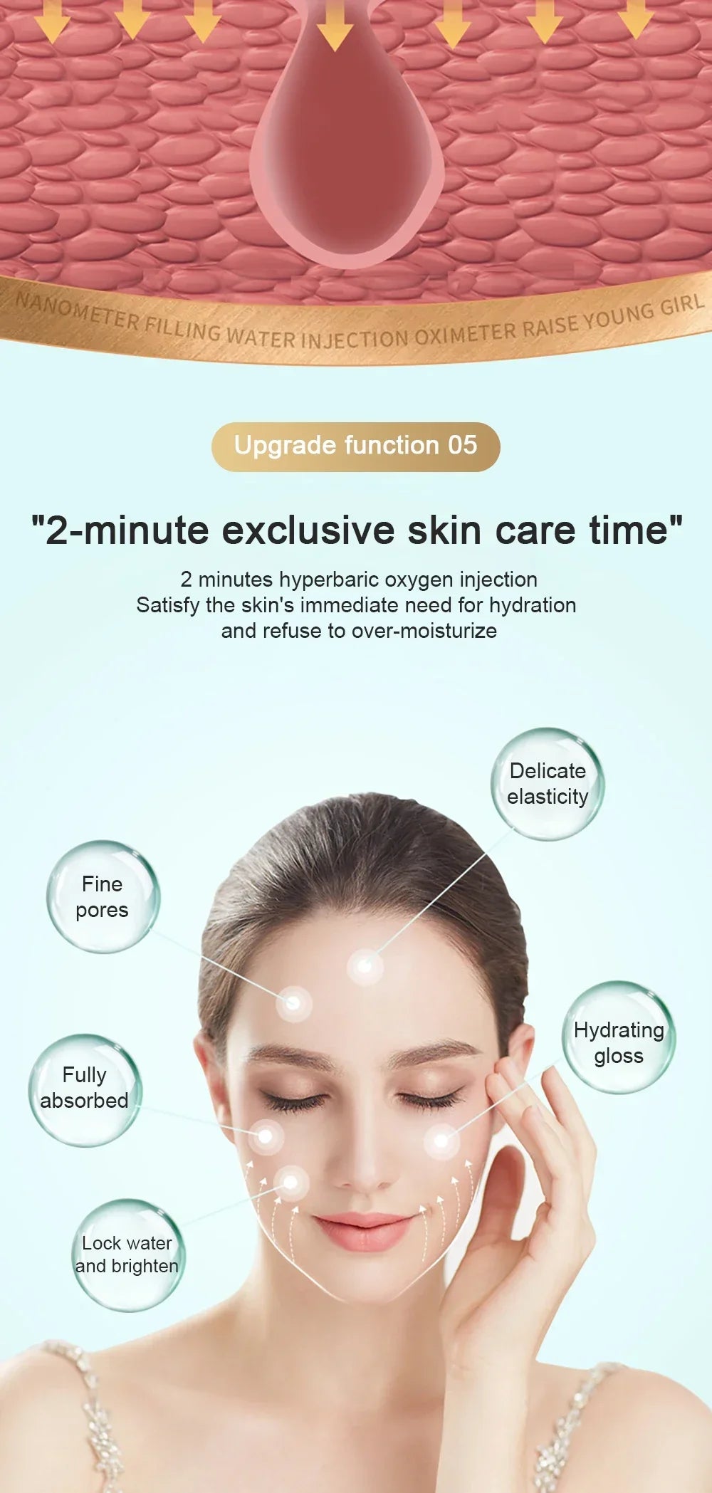 New 80ml Oxygen Injection Instrument Water Replenishing Spray Household Hand-held Face Cold Spray Humidifier Beauty Health Lootquake LLC