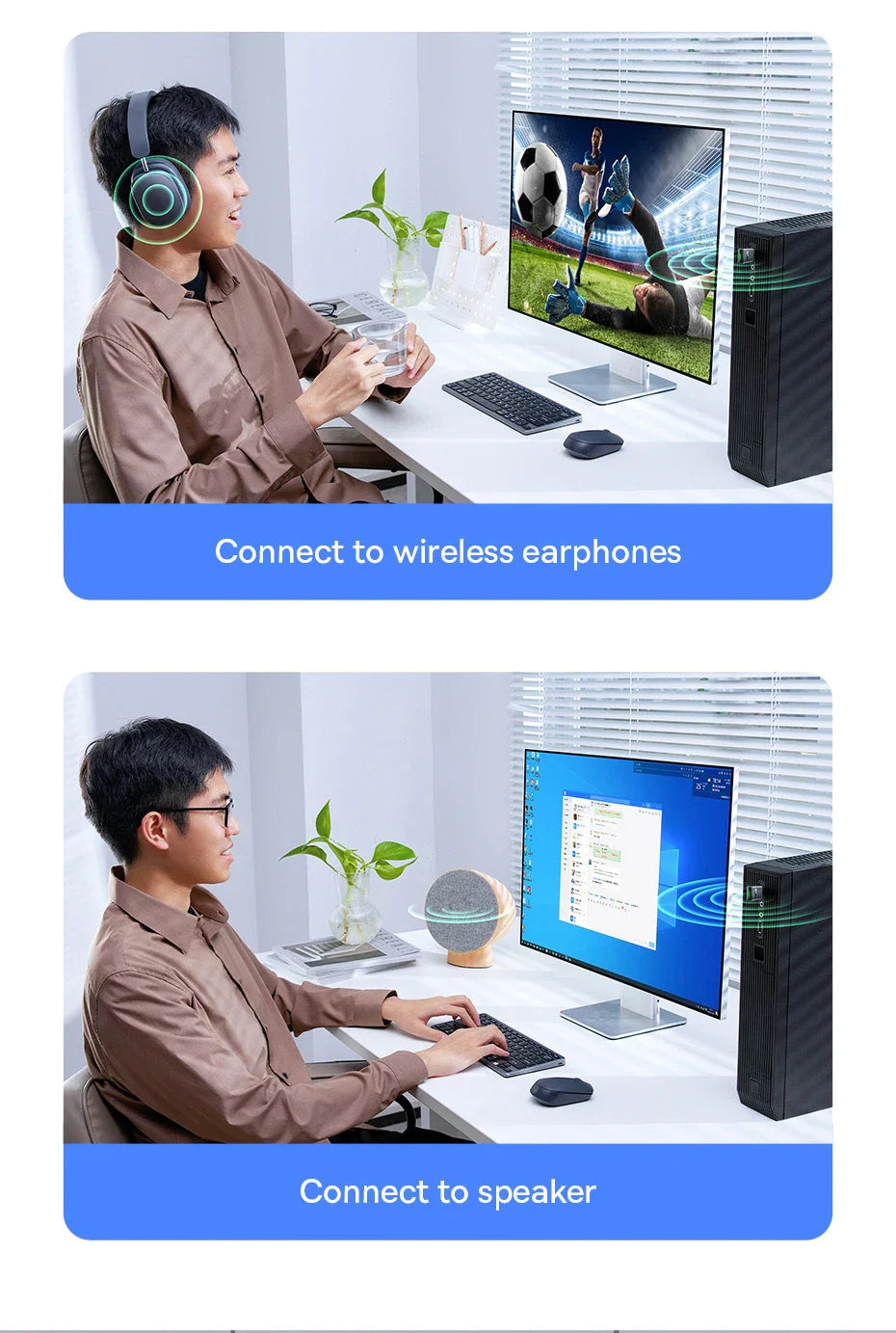 Baseus USB Bluetooth Adapter Bluetooth 5.3 Dongle Adaptador for PC Laptop Wireless Speaker Audio Receiver USB Transmitter Lootquake LLC