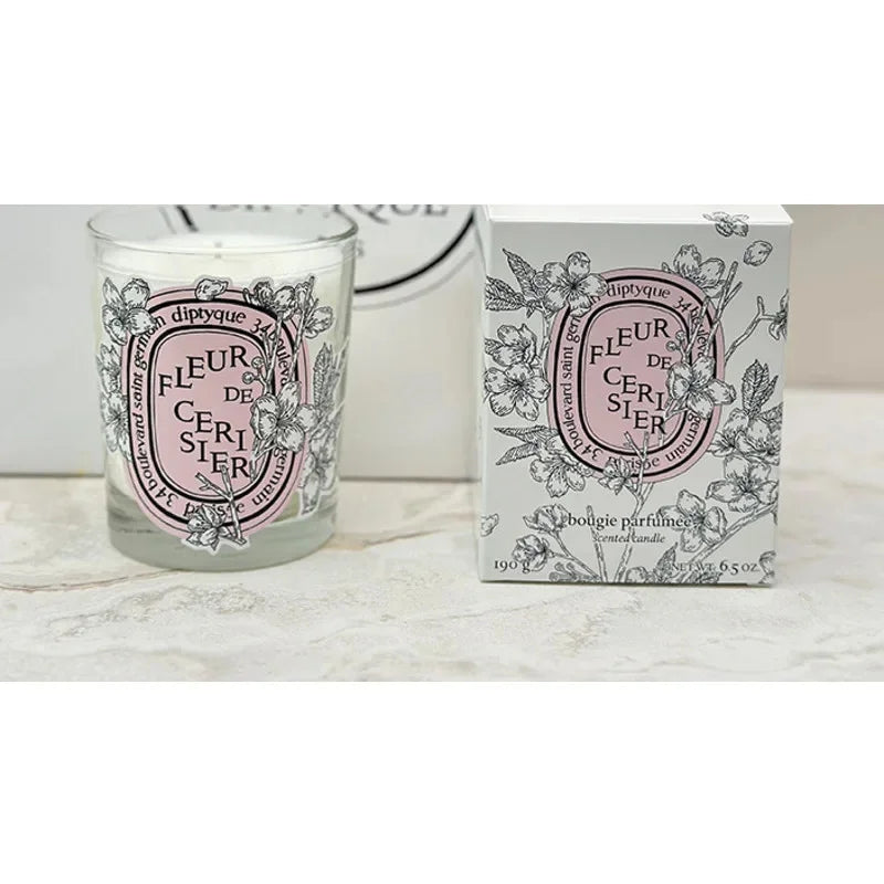 Romantic Limited Diptyques Candles Sakura Scented Fragrance Candle Light Gift High Quality Aromatherapy Perfume Aroma Home Decor Lootquake LLC