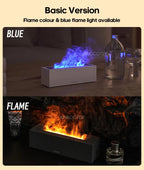 KINSCOTER Flame Aroma Diffuser Air Humidifier Ultrasonic Cool Mist Maker Fogger LED Essential Oil Lamp Realistic Fire Difusor Lootquake LLC