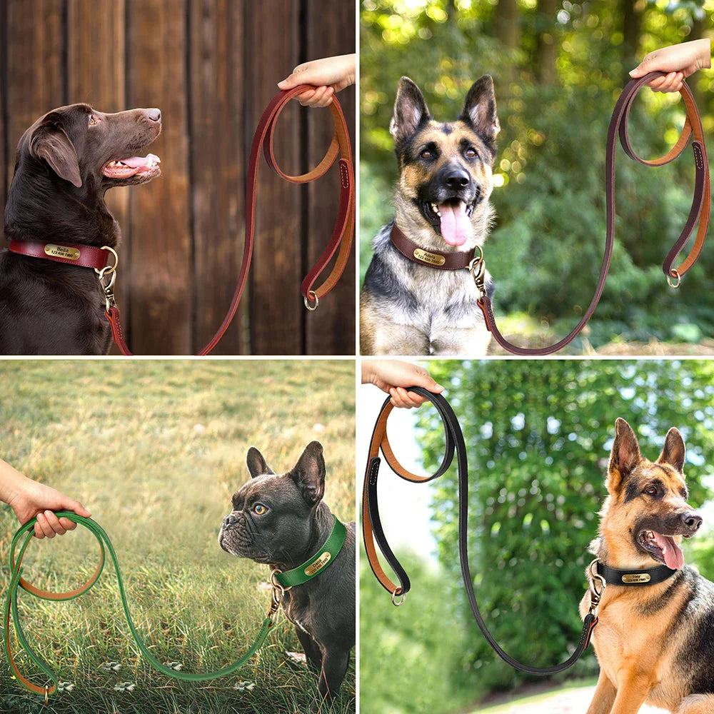 The Classic Leather Lead - Premium Dog Leash Fashioned Furbabies