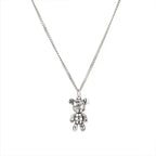 Fashion Trend Engraved Alphabet Bear Pendant Cute Animal Necklace Mens Womens Charm Hip Hop Party Street Jewelry Gifts Lootquake LLC