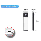 10-60cm Led Night Light Motion Sensor Under Cabinet Lights Thin Rechargeable Wireless Lamp for Kitchen Cabinet Bedroom Lighting