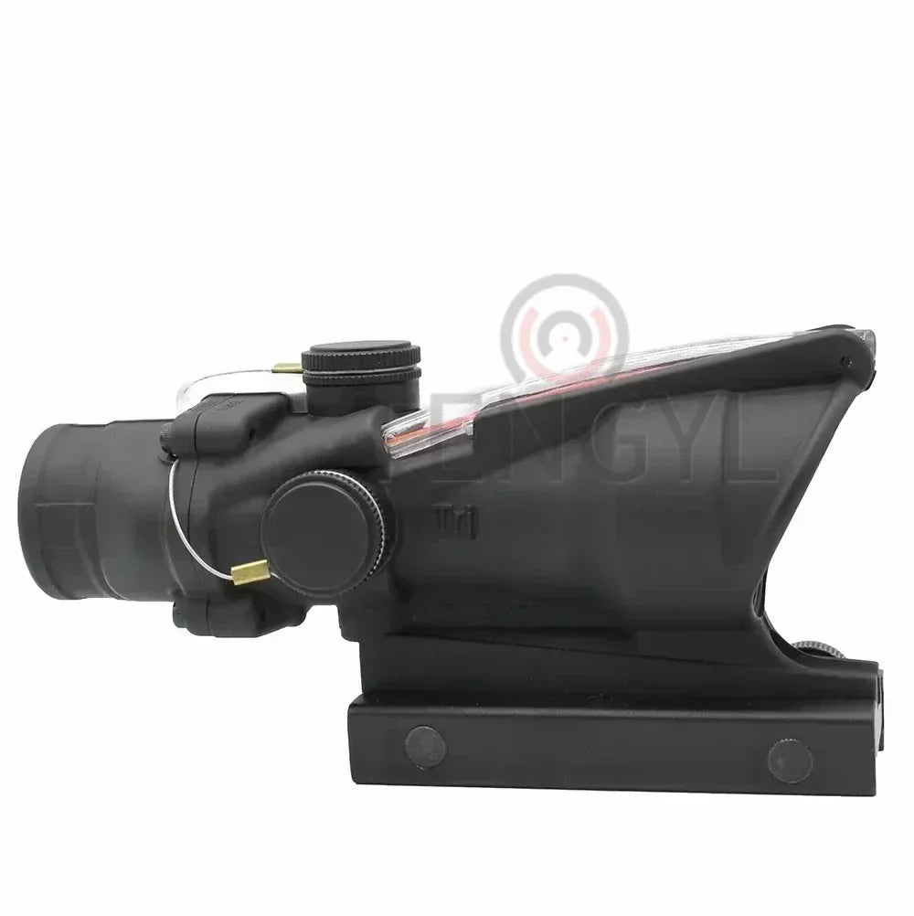 Hunting A*OG 4x32 Fiber Illuminated Red Chevron Scope THRIXINE