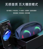 Portable Waterproof 100W High Power Bluetooth Speaker RGB Colorful Light Wireless Subwoofer 360 Stereo Surround TWS FM Boom Box Lootquake LLC