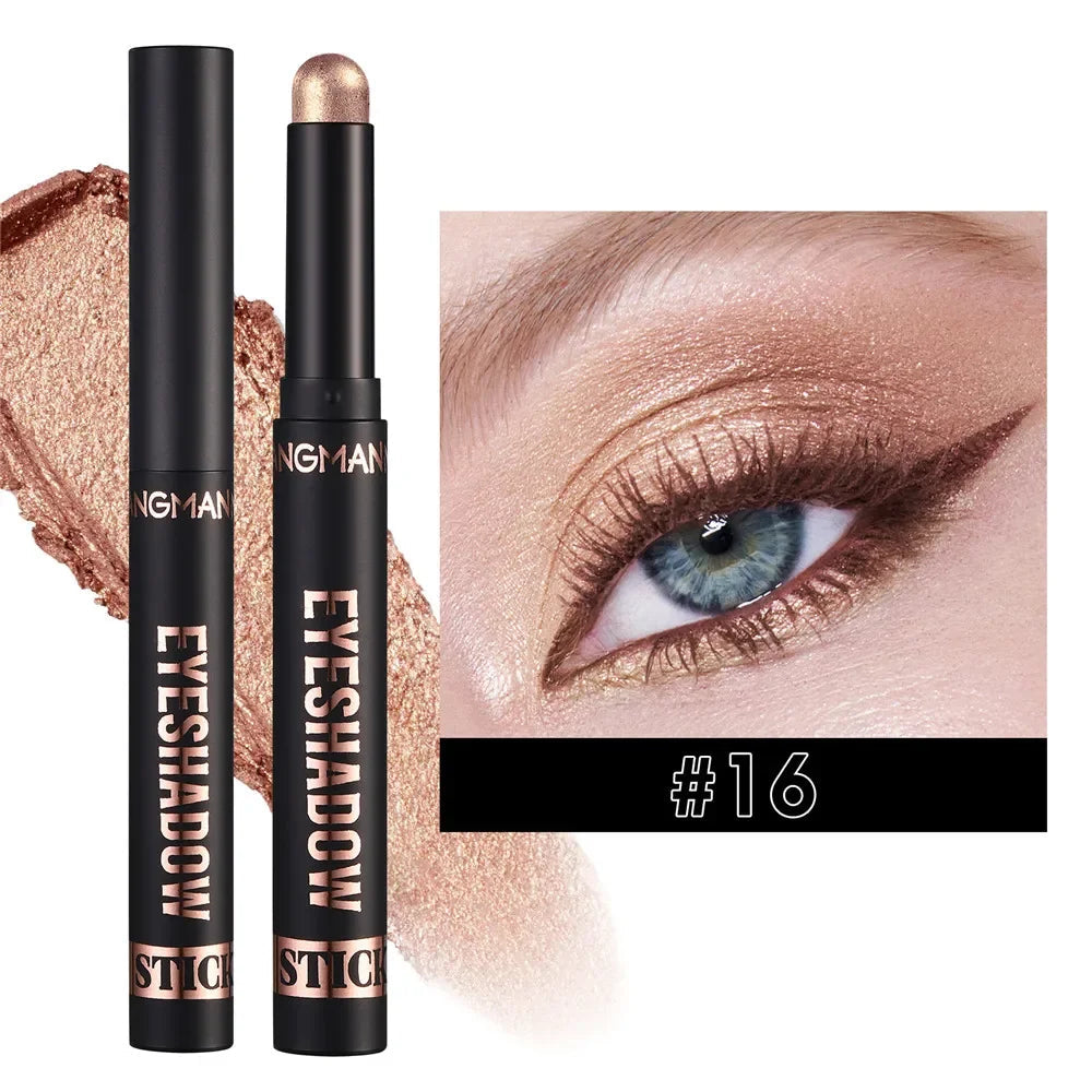 1PC Waterproof Pearlescent Eyeshadow Pencil Stick 8 Colors Lasting Glitter Shimmer Eye Shadow Highlighter Pen Eyes Makeup Tools Lootquake LLC