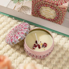 Osmanthus Gardenia Fragrance Candles with Petals Small Romantic Fragrance Candles for Girls' Birthday Gifts Home Aromatherapy