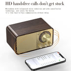 Nostalgic Bluetooth Speaker Bluetooth Sound Retro Classic Speaker Retro Radio Wireless Bluetooth 5.0 Wooden Portable Subwoofer Lootquake LLC