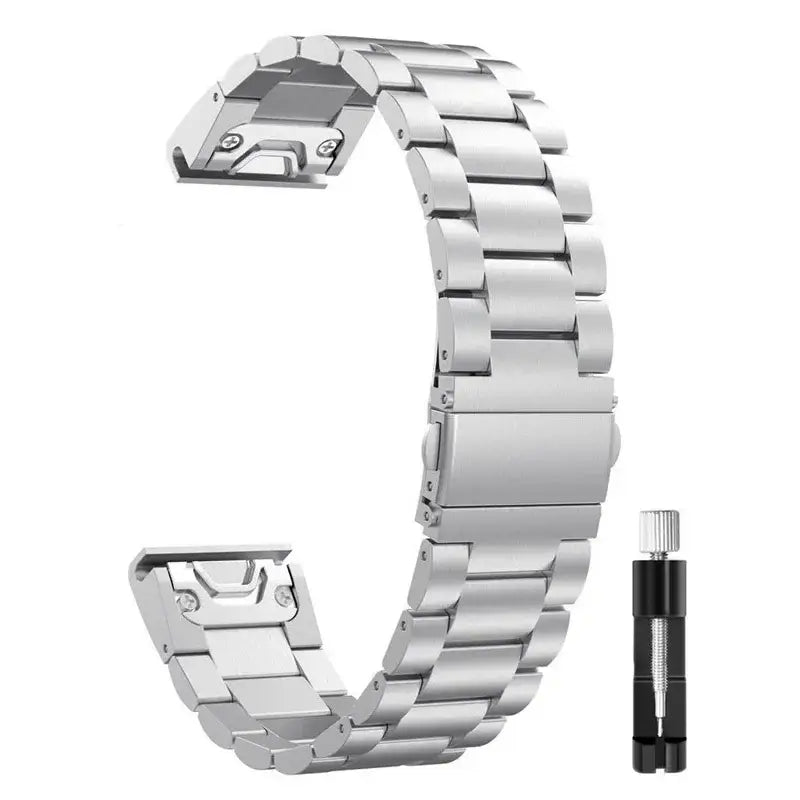 Garmin Stainless Steel Band - Sleek QuickFit Design - SJB-DIAMOND ELITES