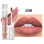 QIBEST Waterproof Diamond Shimmer Glitter Lipgloss Matte Liquid Lipstick Shiny Pearl Lip Glaze Long Lasting LipTint Women Makeup Lootquake LLC