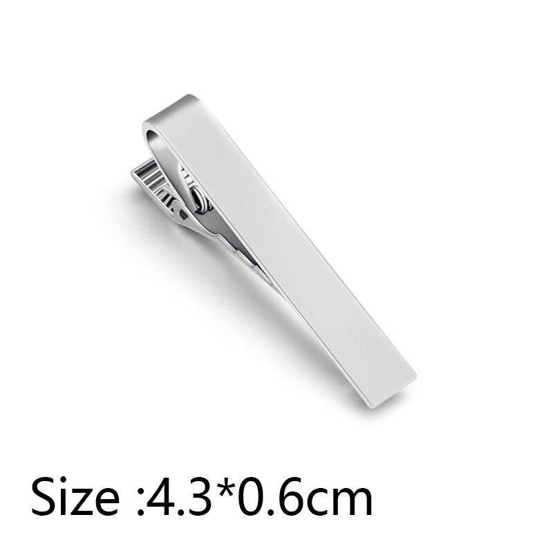 Simple Tie Clip Men Metal Copper Necktie Bar Clip Gold Silver Black 3 Bright Colors Best Gifts For Your Father Lover And Friends  Simple Classic Bar Clasp Practical Necktie Accessories Fashion Men Tie Clips Luxury Clothing Jewelry Stevvex