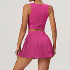 2 PCS Gym Set Women's Shorts plus top